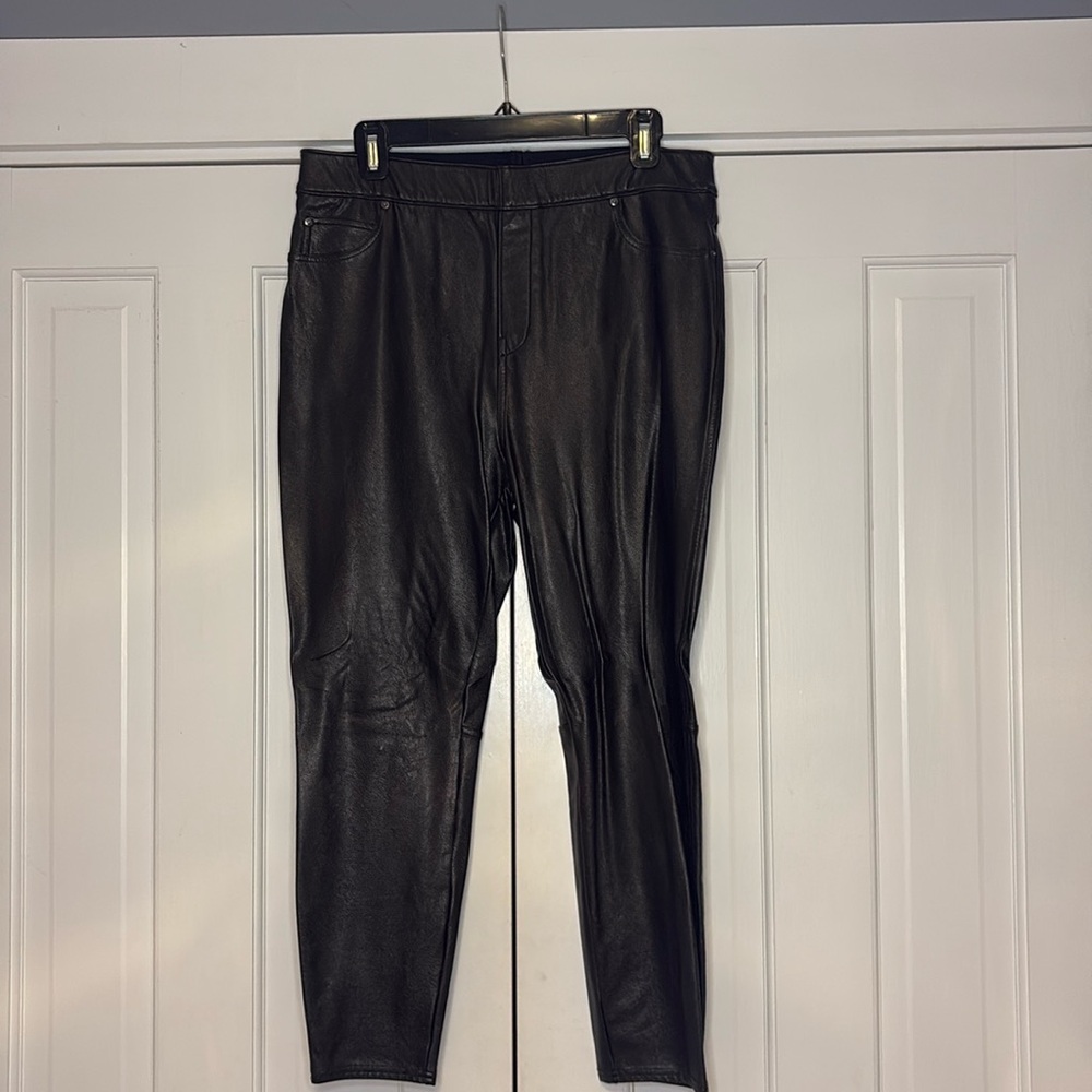 Spanx faux leather legging pant